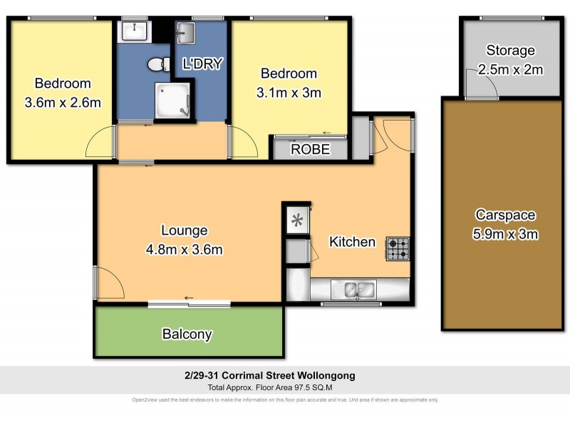 2/29-31 Corrimal Street, Wollongong NSW 2500 Floorplan