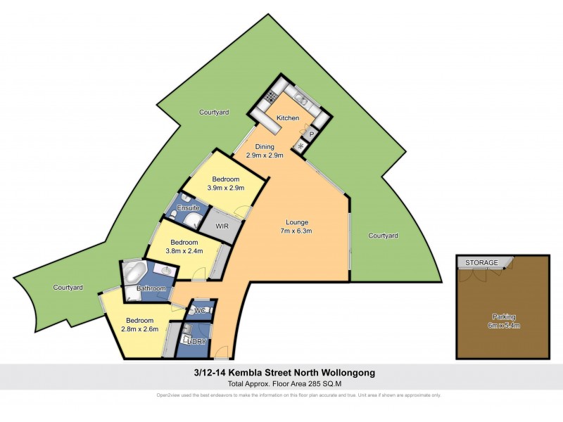 3/12-14 Kembla Street, North Wollongong NSW 2500 Floorplan