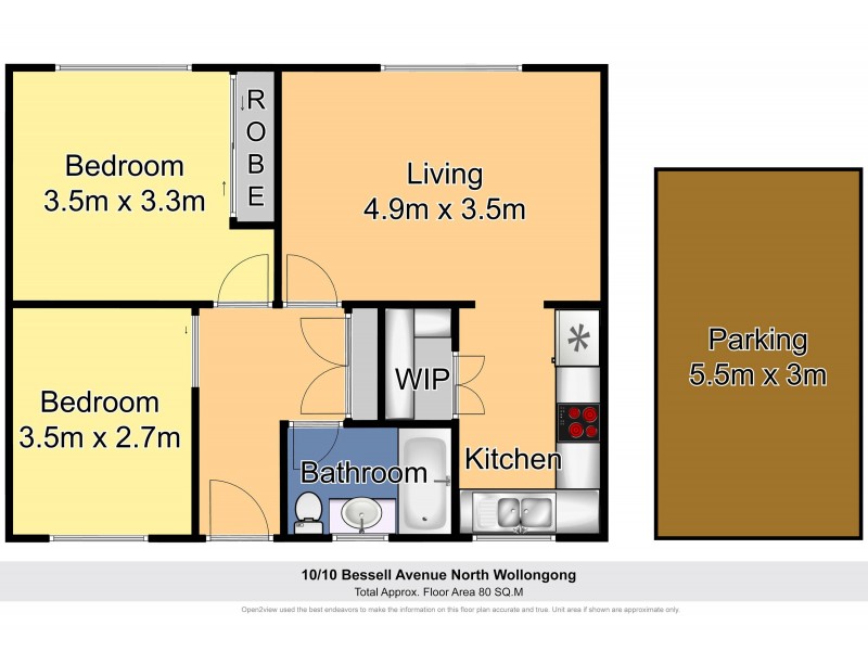10/10 Bessell Avenue, North Wollongong NSW 2500 Floorplan