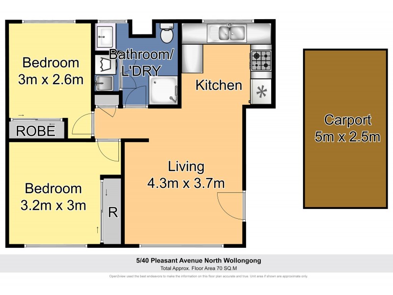 5/40 Pleasant Avenue, North Wollongong NSW 2500 Floorplan