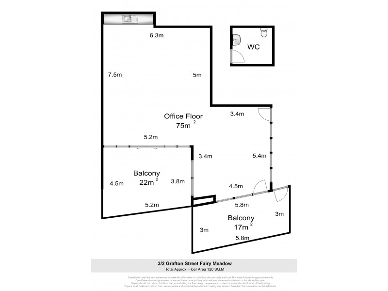 3/2 Grafton Street, Fairy Meadow NSW 2519 Floorplan