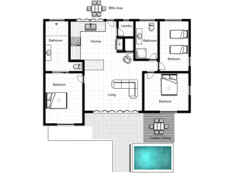 1&2/44 Garrick Street, Port Douglas QLD 4877 Floorplan