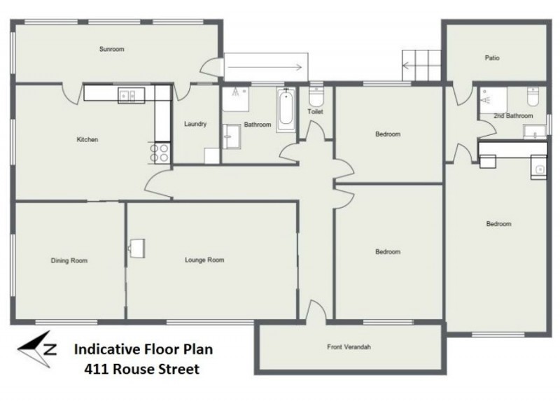 411 Rouse Street, Tenterfield NSW 2372 Floorplan