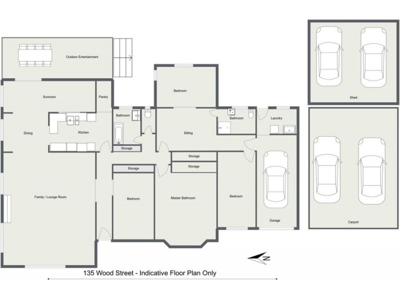 135 Wood Street, Tenterfield NSW 2372 Floorplan