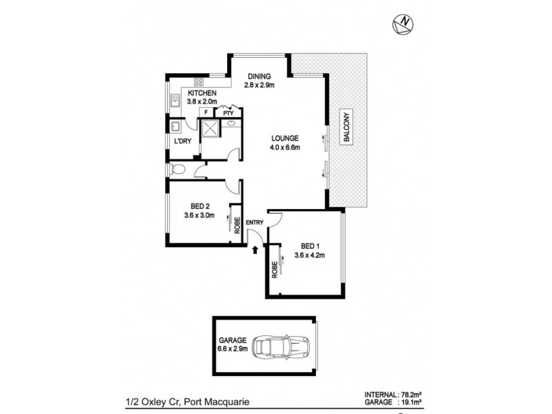 1/2 Oxley Crescent, Port Macquarie NSW 2444 Floorplan