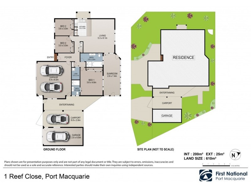 1 Reef Close, Port Macquarie NSW 2444 Floorplan