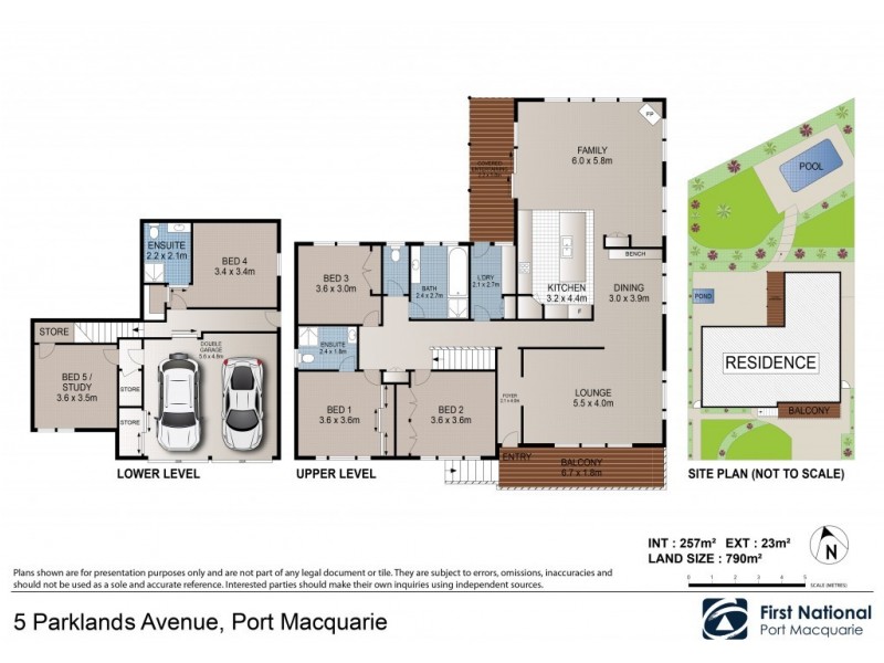 5 Parklands Avenue, Port Macquarie NSW 2444 Floorplan