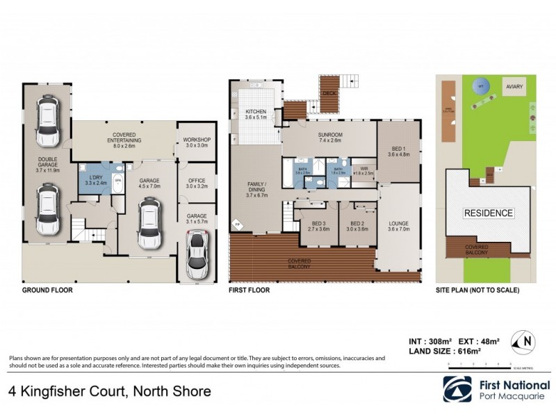 4 Kingfisher Court, North Shore NSW 2444 Floorplan