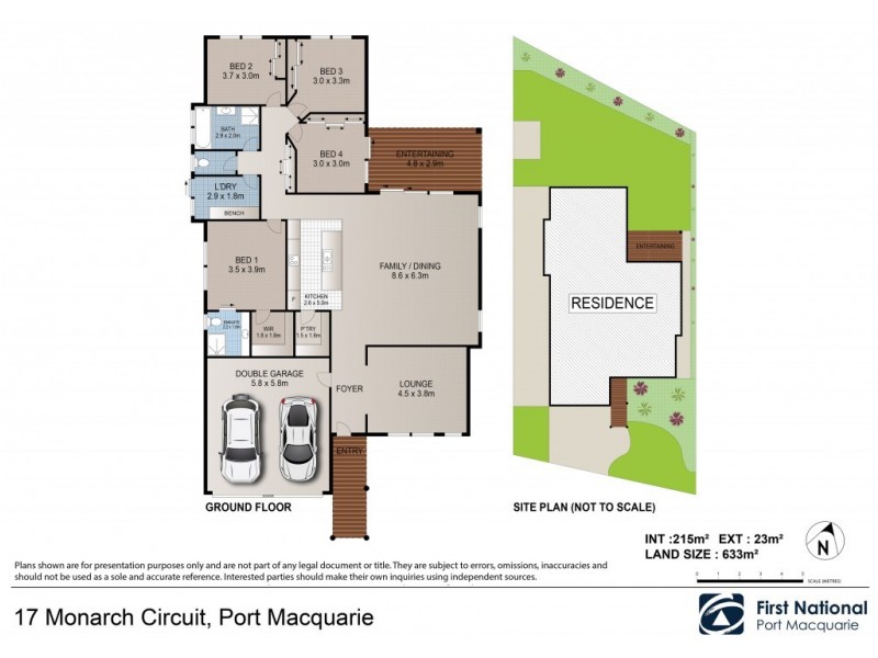 17 Monarch Circuit, Port Macquarie NSW 2444 Floorplan