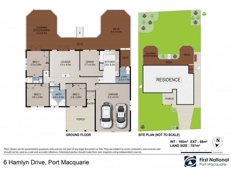 6 Hamlyn Drive, Port Macquarie NSW 2444 Floorplan