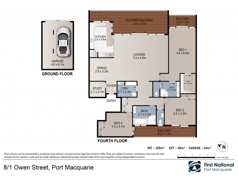 8/1 Owen Street, Port Macquarie NSW 2444 Floorplan