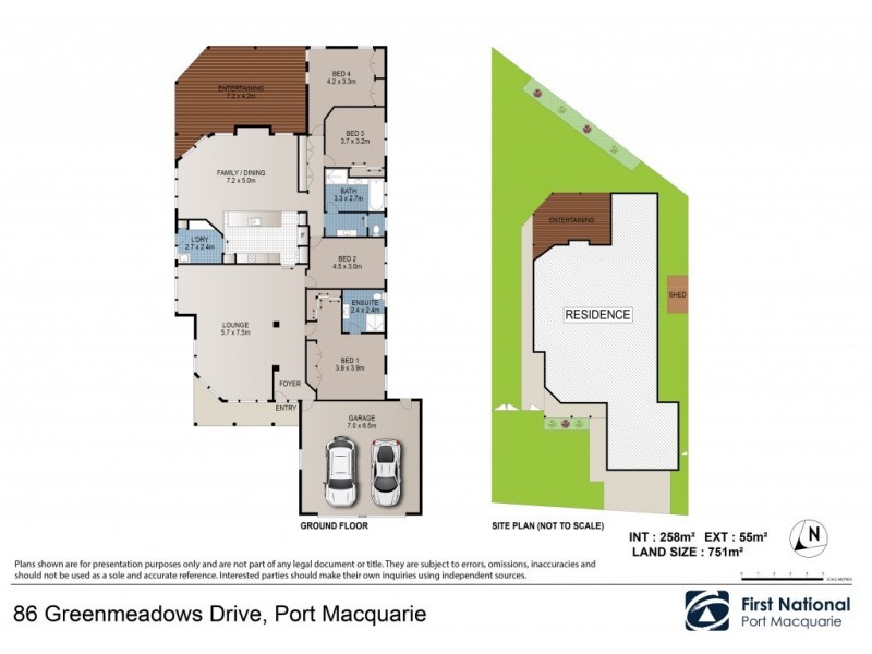 86 Greenmeadows Drive, Port Macquarie NSW 2444 Floorplan