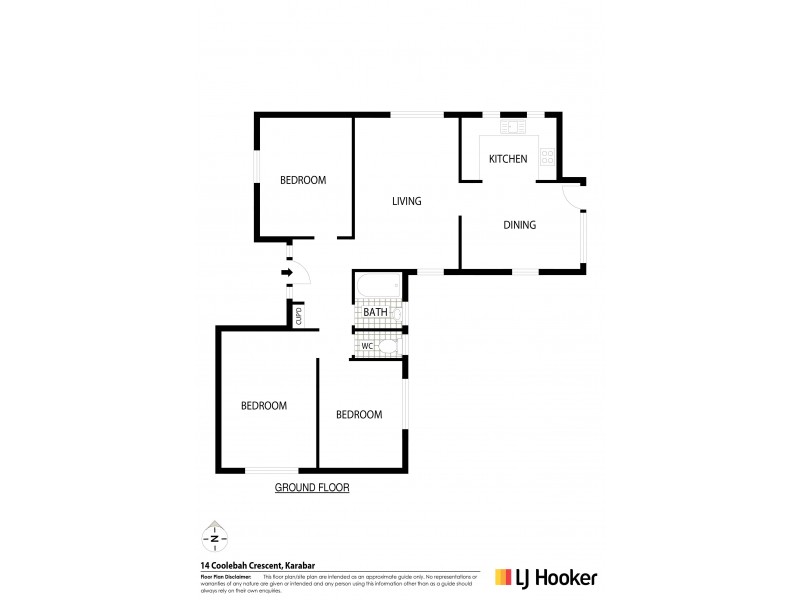 14 Coolebah Crescent, Karabar NSW 2620 Floorplan