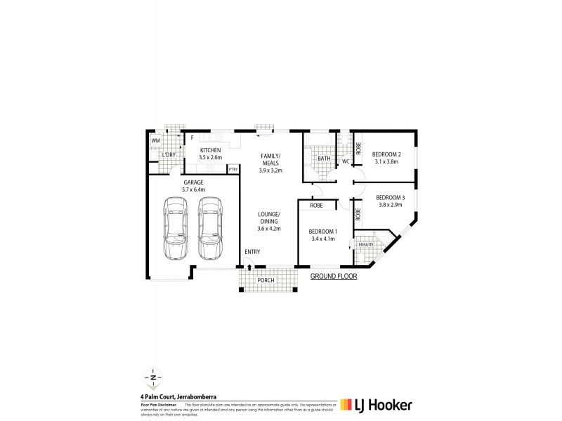 4 Palm Court, Jerrabomberra NSW 2619 Floorplan