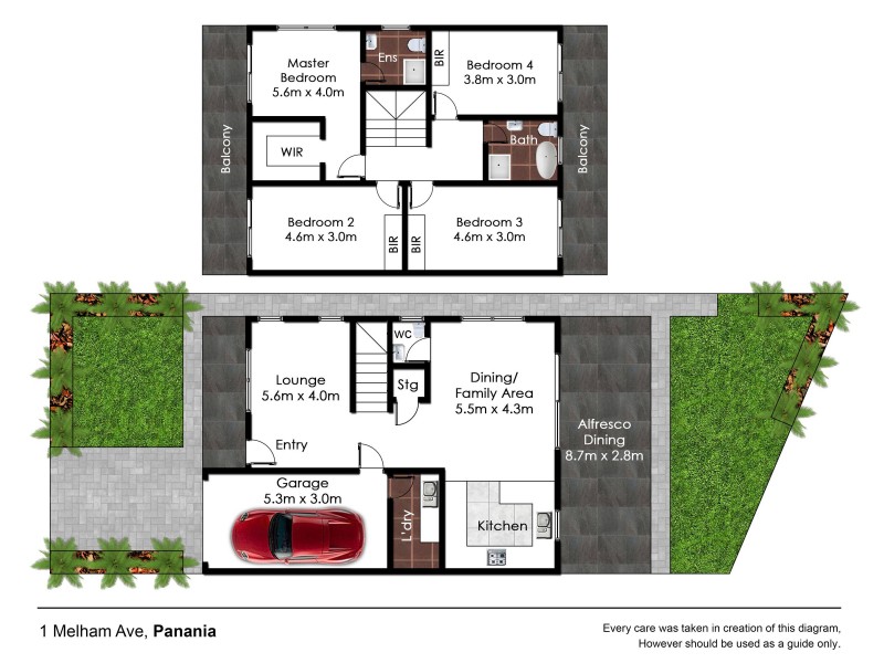1 Melham Avenue, Panania NSW 2213 Floorplan