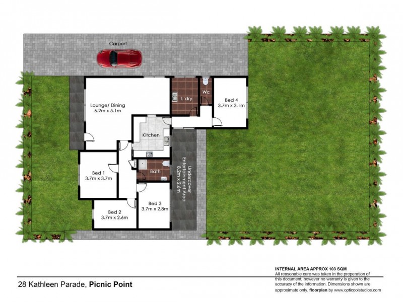 28 Kathleen Parade, Picnic Point NSW 2213 Floorplan