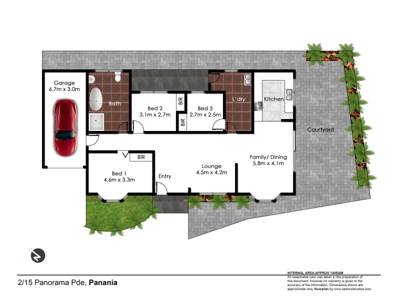 2/15 Panorama Parade, Panania NSW 2213 Floorplan