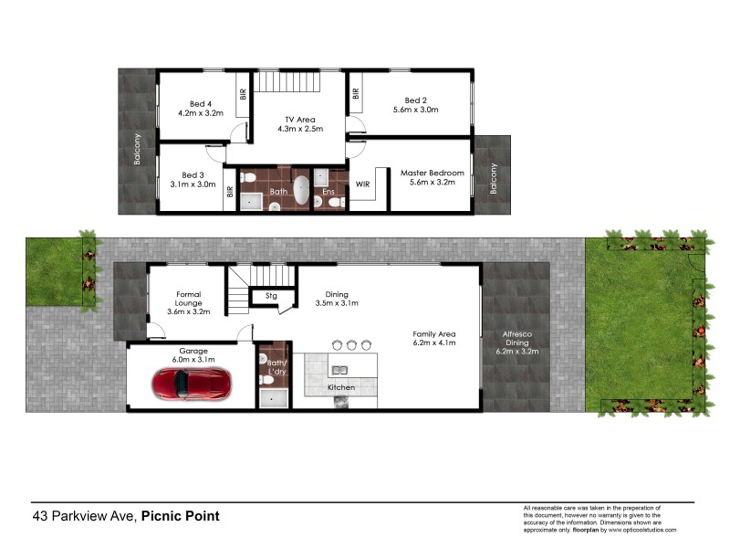 43 Parkview Avenue, Picnic Point NSW 2213 Floorplan