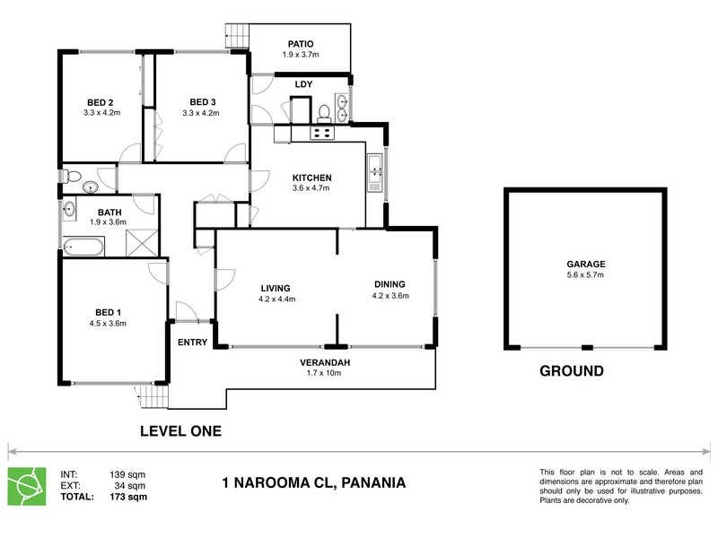 1 Narooma Close, Panania NSW 2213 Floorplan