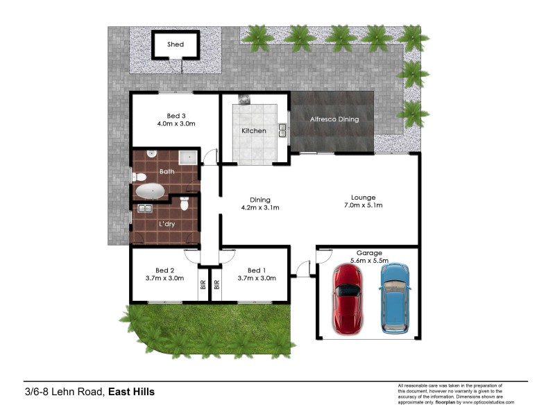 3/6-8 Lehn Road, East Hills NSW 2213 Floorplan