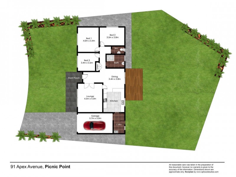 91 Apex Avenue, Picnic Point NSW 2213 Floorplan