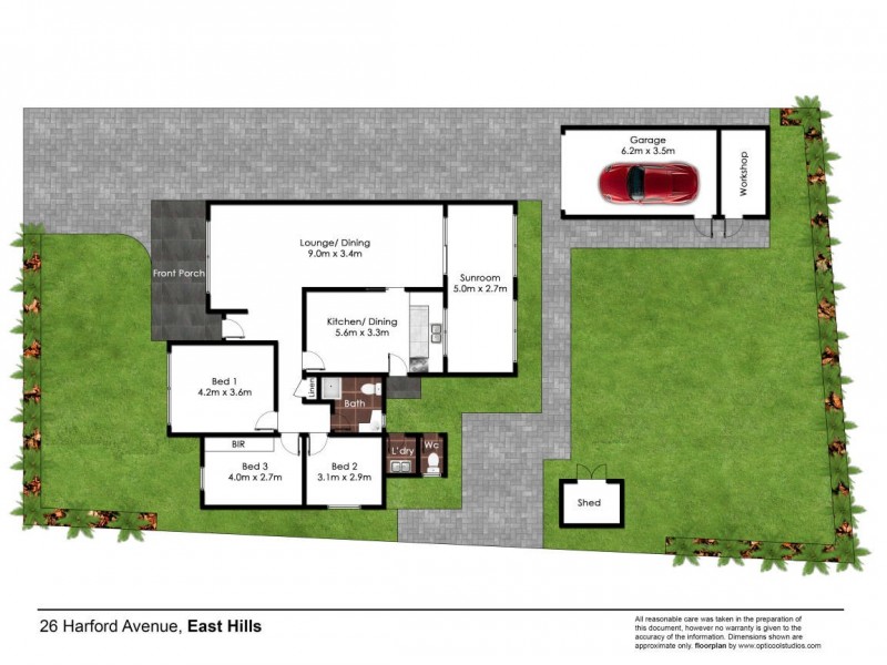 26 Harford Avenue, East Hills NSW 2213 Floorplan