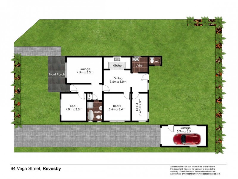 94  Vega Street, Revesby NSW 2212 Floorplan