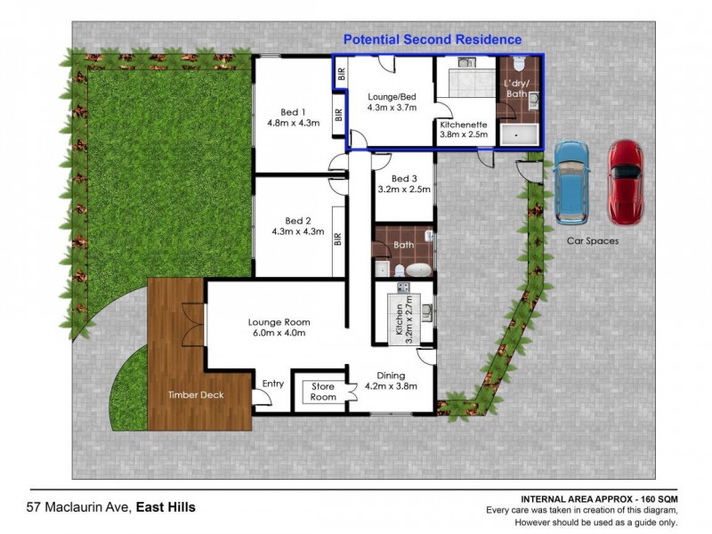 57 Maclaurin Avenue, East Hills NSW 2213 Floorplan