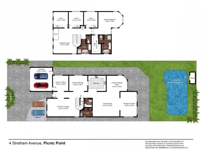 4 Stretham Avenue, Picnic Point NSW 2213 Floorplan