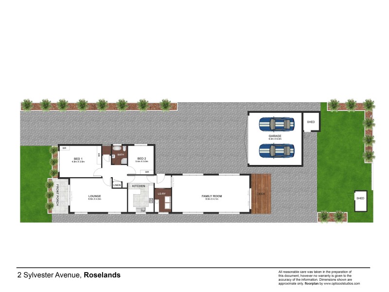 2 Sylvester Avenue, Roselands NSW 2196 Floorplan