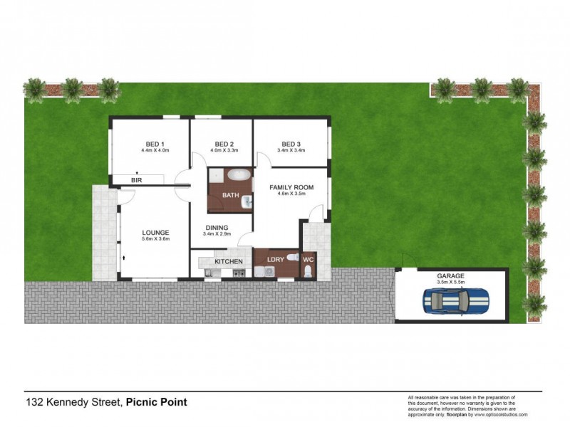 132 Kennedy Street, Picnic Point NSW 2213 Floorplan