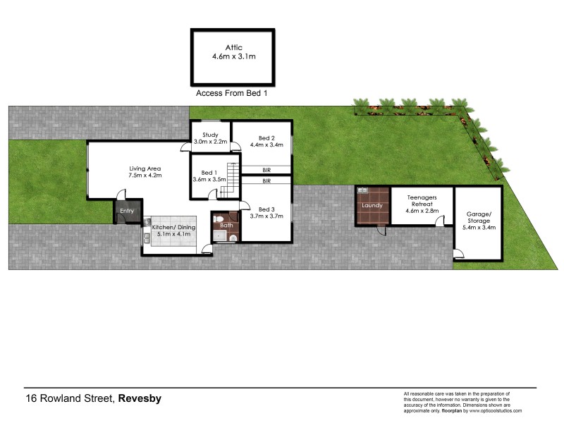 16 Rowland Street, Revesby NSW 2212 Floorplan