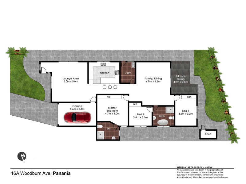 16a Woodburn Avenue, Panania NSW 2213 Floorplan
