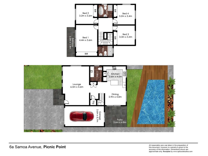 6a Samoa Avenue, Picnic Point NSW 2213 Floorplan