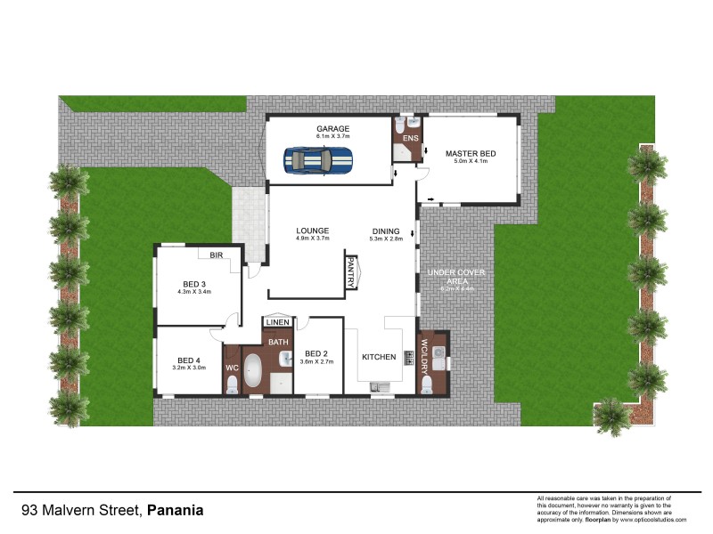 93 Malvern Street, Panania NSW 2213 Floorplan