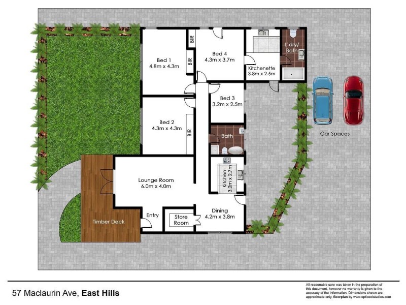 57 Maclaurin Avenue, East Hills NSW 2213 Floorplan
