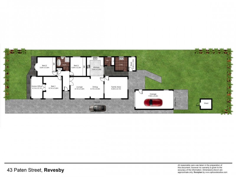 43 Paten Street, Revesby NSW 2212 Floorplan