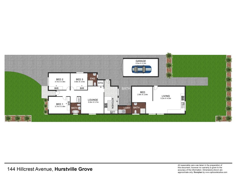 144 Hillcrest Avenue, Hurstville Grove NSW 2220 Floorplan