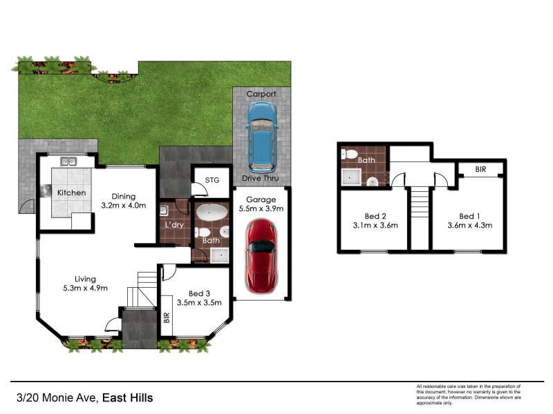 3/20 Monie Avenue, East Hills NSW 2213 Floorplan