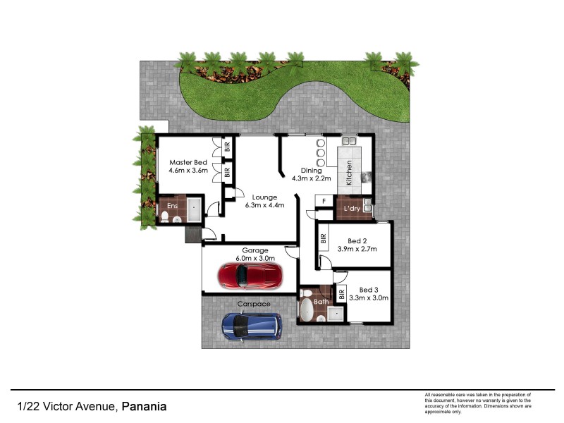 1/22 Victor Avenue, Panania NSW 2213 Floorplan