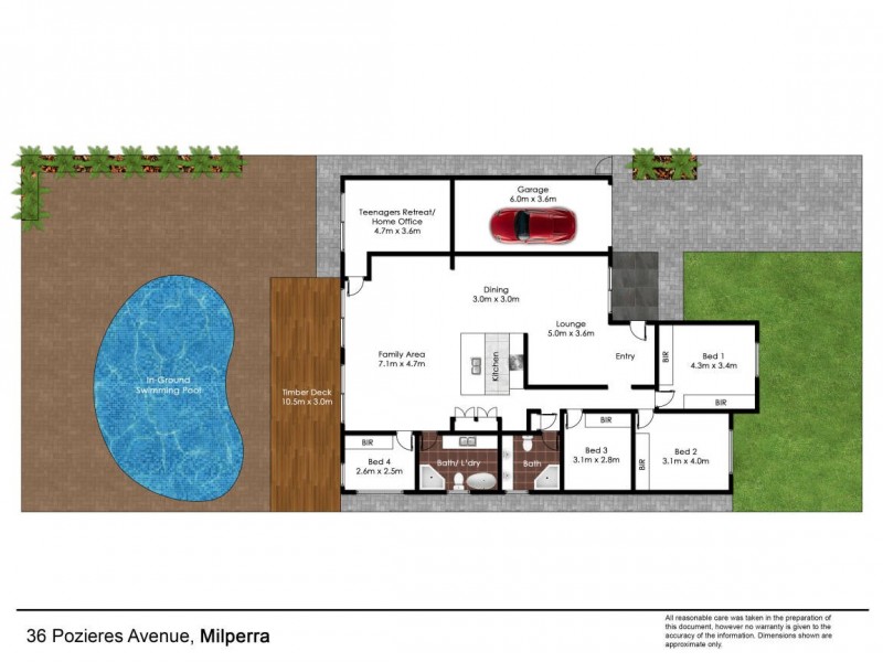 36 Pozieres Avenue, Milperra NSW 2214 Floorplan