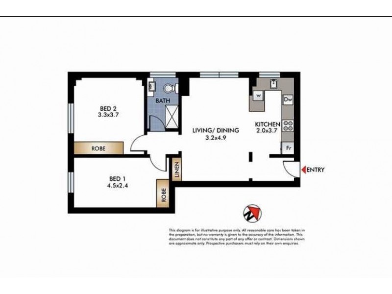 13/48 Sir Thomas Mitchell Road, Bondi Beach NSW 2026 Floorplan