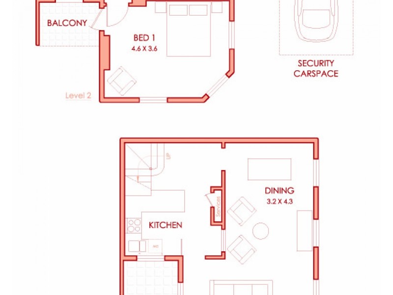 1/173 Cathedral Street, Woolloomooloo NSW 2011 Floorplan