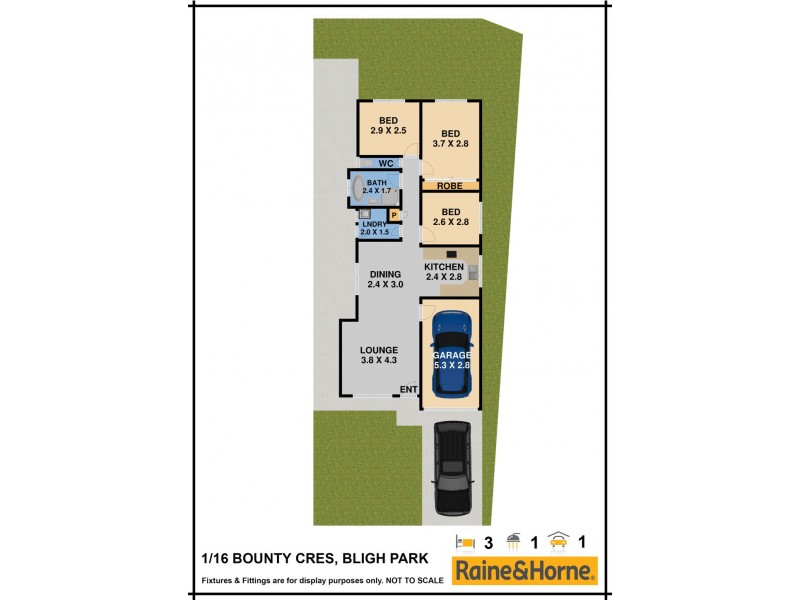 1/16 BOUNTY CRESCENT, Bligh Park NSW 2756 Floorplan