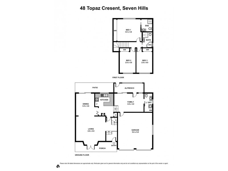 48 Topaz Cres, Seven Hills NSW 2147 Floorplan