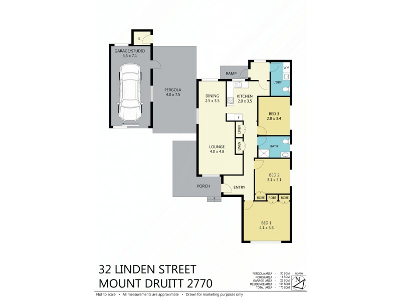 32 Linden St, Mount Druitt NSW 2770 Floorplan