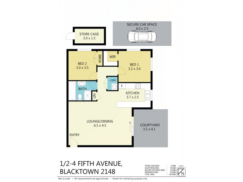 1/2-4 Fifth Ave, Blacktown NSW 2148 Floorplan