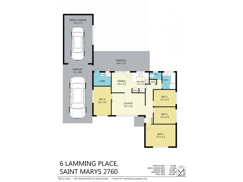 6 Lamming Pl, St Marys NSW 2760 Floorplan