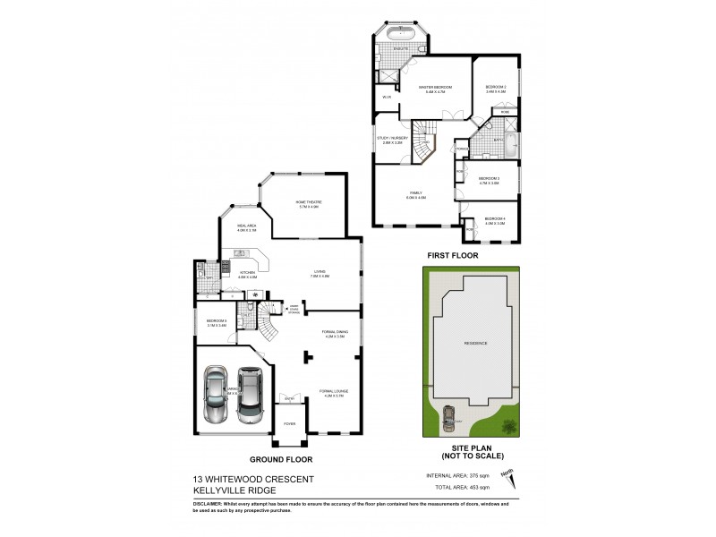 13 Whitewood Cres, Kellyville Ridge NSW 2155 Floorplan