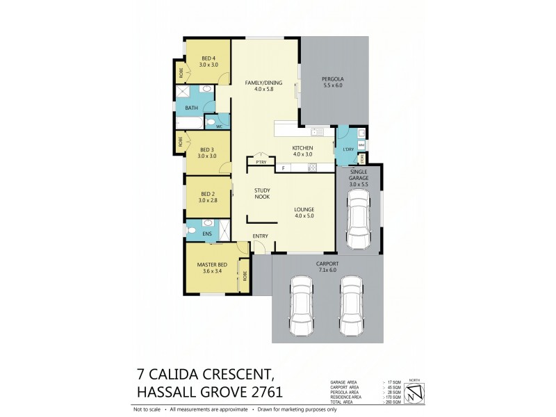 7 Calida Cres, Hassall Grove NSW 2761 Floorplan